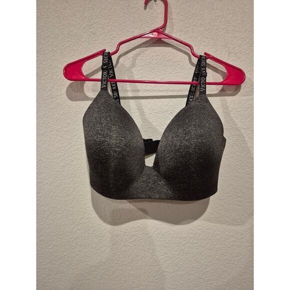 Victoria's Secret Padded Perfect Coverage Lightly Lined Bra Size 38DD Gray - Picture 1 of 7